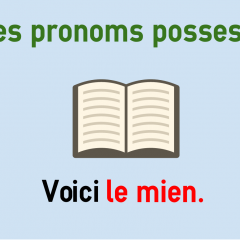 French possessive pronouns - le mien, le tien | coLanguage / Unit2 ...